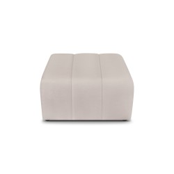 Pouf BELEM tissu chenille grège