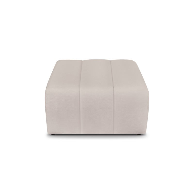 Pouf BELEM tissu chenille grège