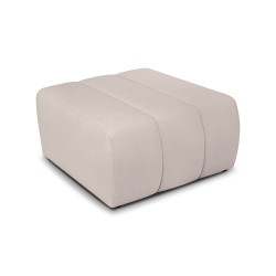 Pouf BELEM tissu chenille grège