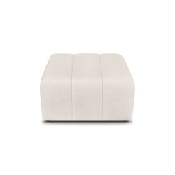 Pouf BELEM tissu chenille écru