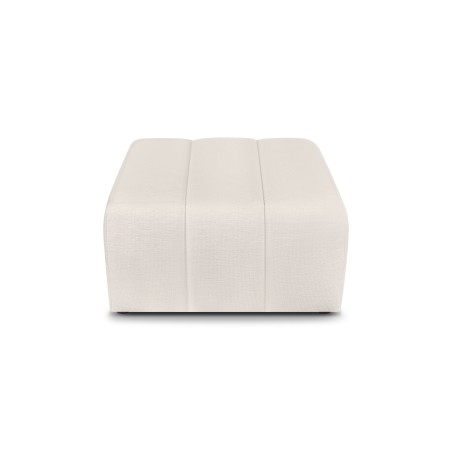 Pouf BELEM tissu chenille écru