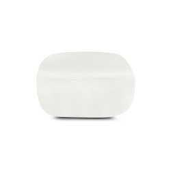 Pouf CARLOTTA tissu chenille écru