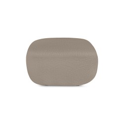 Pouf CARLOTTA tissu bouclette taupe