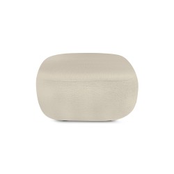 Pouf CARLOTTA tissu bouclette grège