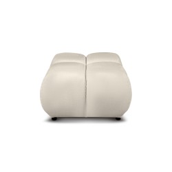 Pouf SORELLA tissu chenille grège