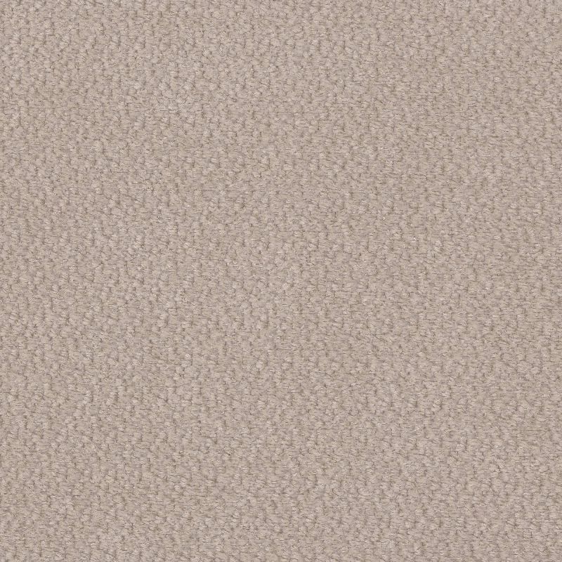 Canapé droit convertible ROTONDO 3 places tissu bouclette grège