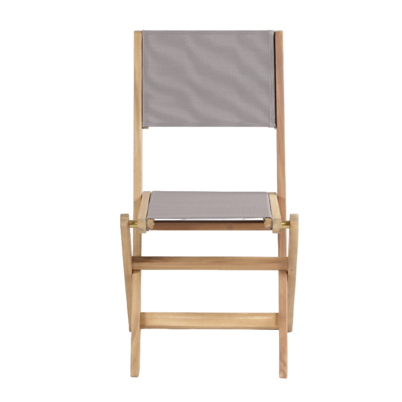 Ensemble table et 8 chaises MOLA 160/220cm bois d'acacia et textilène