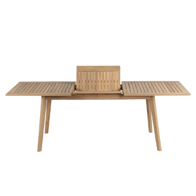Ensemble table et 6 chaises MOLA extensible 160/220cm en bois d'acacia
