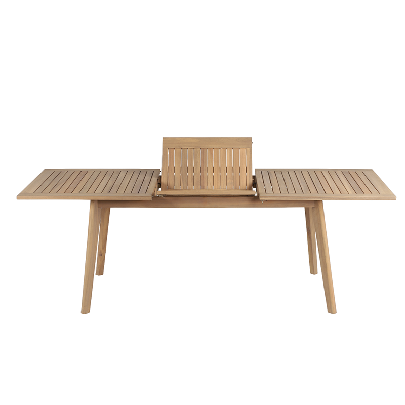 Ensemble table et 6 chaises MOLA 160/220cm bois d'acacia et textilène