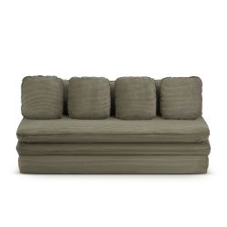 Banquette NOMA velours côtelé vert 3 places