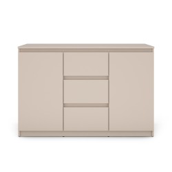 Buffet SNORRI cachemire 2 portes 3 tiroirs