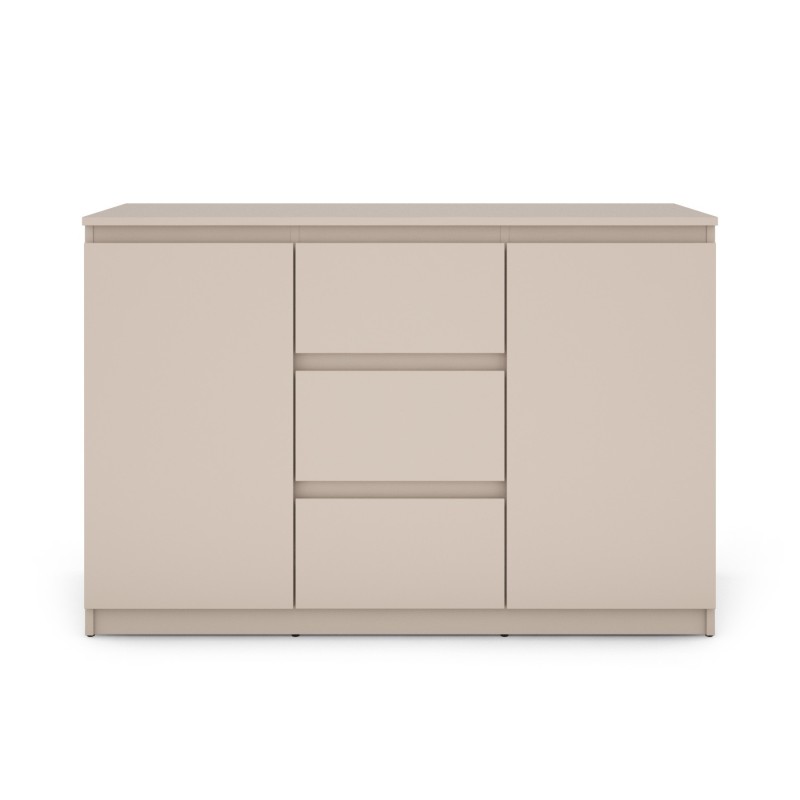 Buffet SNORRI cachemire 2 portes 3 tiroirs