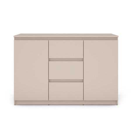 Buffet SNORRI cachemire 2 portes 3 tiroirs 120cm