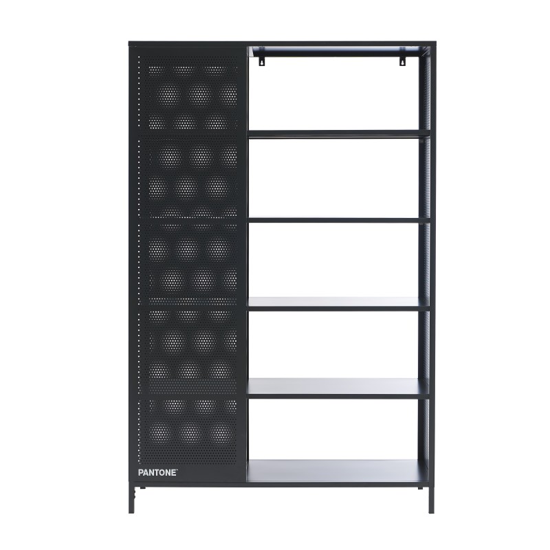 Bibliothèque PANTONE métal gris anthracite h180cm