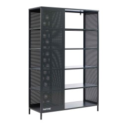 Bibliothèque PANTONE métal gris anthracite h180cm