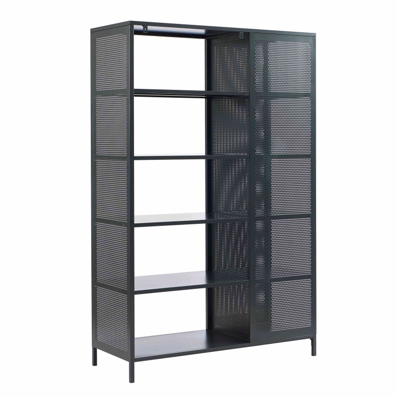 Bibliothèque PANTONE métal gris anthracite h180cm