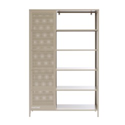 Bibliothèque PANTONE métal taupe h180cm