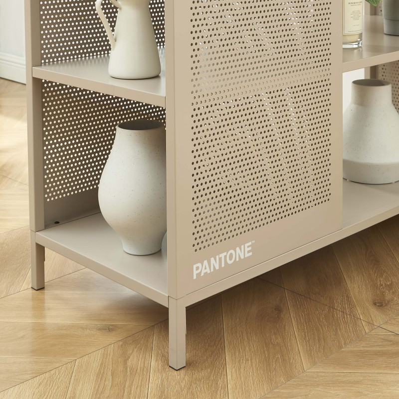 Bibliothèque PANTONE métal taupe h180cm