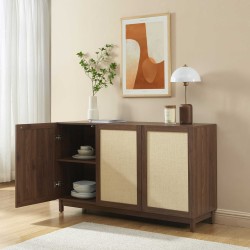 Buffet HARIA effet noyer