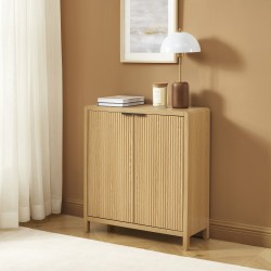 Buffet UTICA effet chêne 2 portes