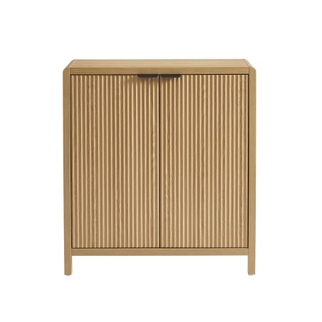Buffet UTICA effet chêne 2 portes 75cm