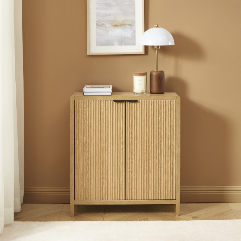 Buffet UTICA effet chêne 2 portes