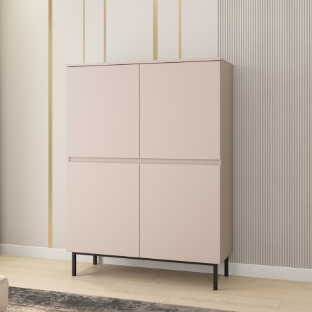 Buffet haut ARNI cachemire 4 portes 100cm