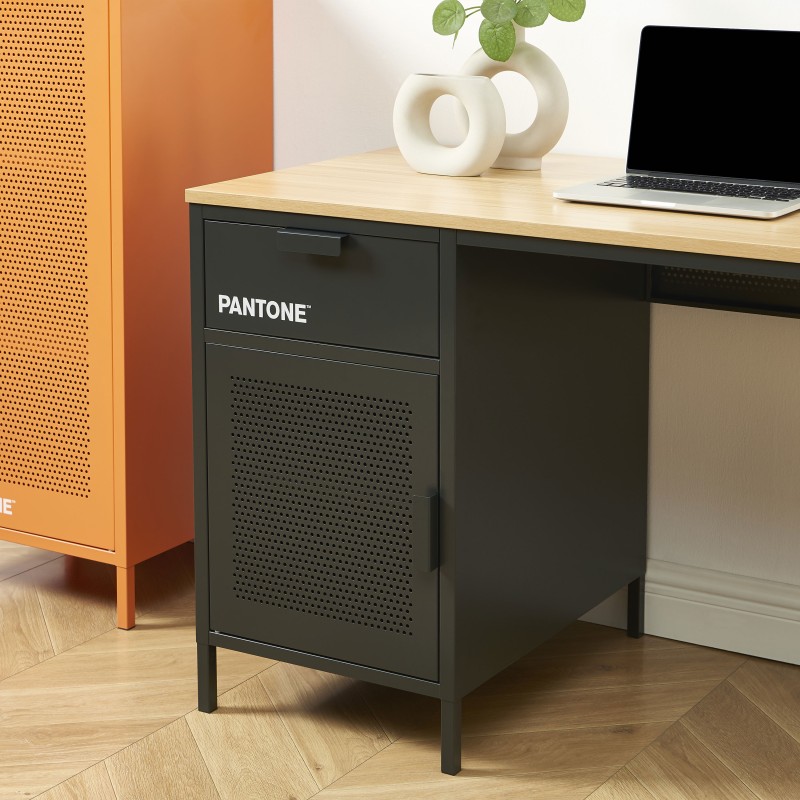 Bureau PANTONE métal gris anthracite 120cm