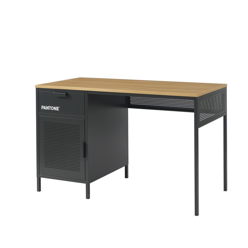 Bureau PANTONE métal gris anthracite 120cm