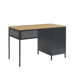 Bureau PANTONE métal gris anthracite 120cm
