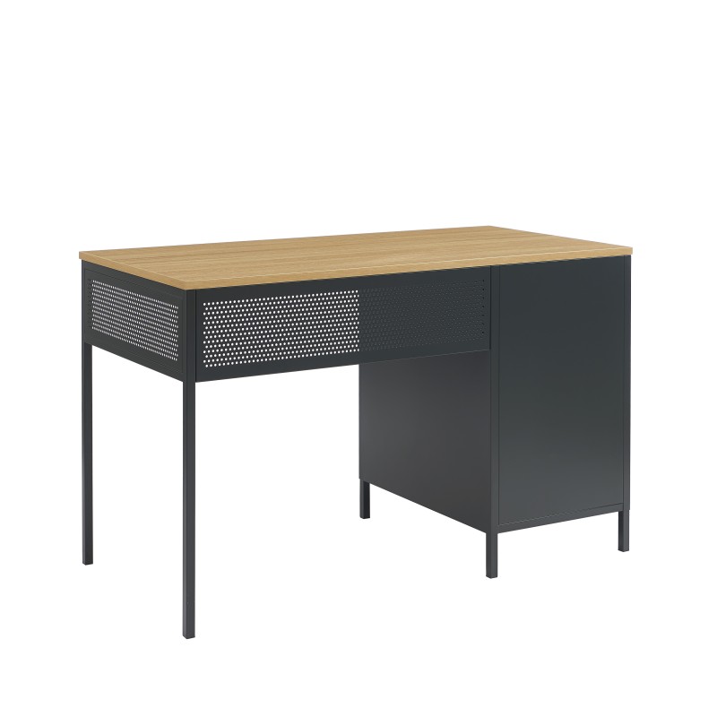 Bureau PANTONE métal gris anthracite 120cm