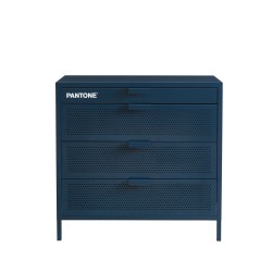 Commode PANTONE 4 tiroirs bleu nuit 80cm