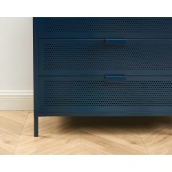 Commode PANTONE 4 tiroirs bleu nuit 80cm