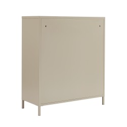 Commode PANTONE métal taupe 6 tiroirs 90cm