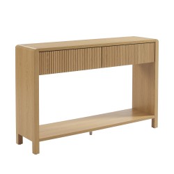 Console UTICA effet chêne 2 tiroirs