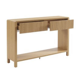 Console UTICA effet chêne 2 tiroirs