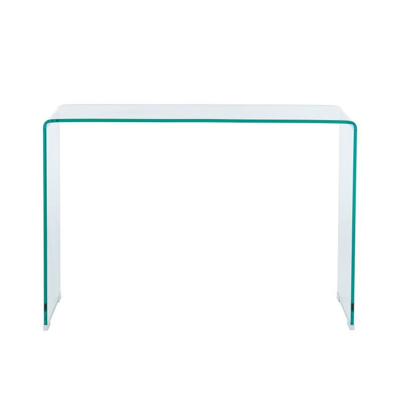 Console GINZA  verre trempé transparent 110cm