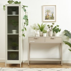 Console PANTONE métal taupe 100cm