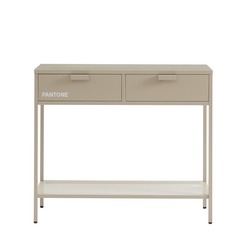 Console PANTONE métal taupe 100cm