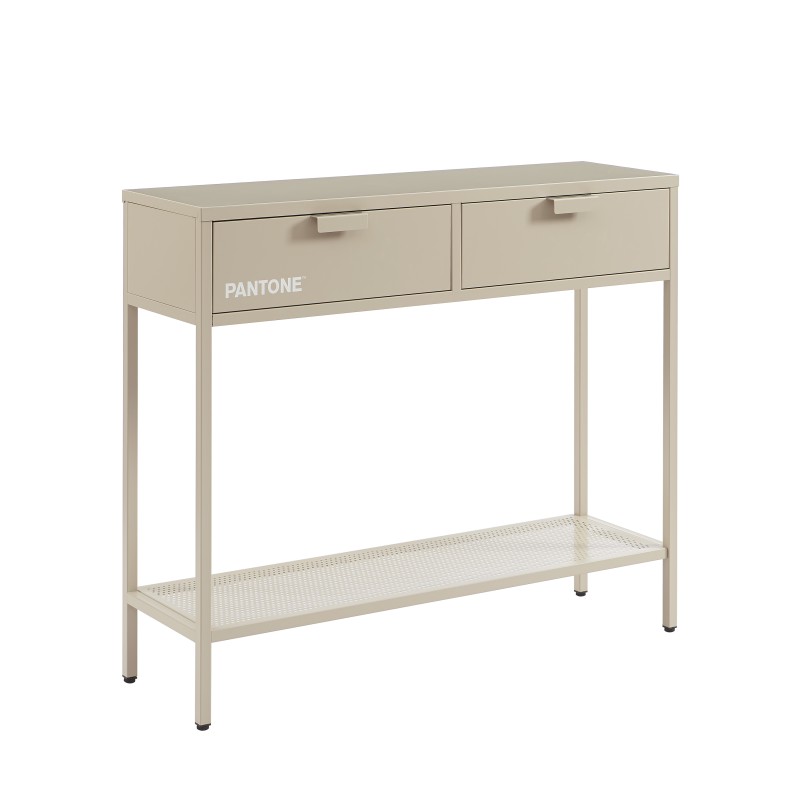 Console PANTONE métal taupe 100cm