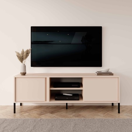 Meuble TV HULDA beige 153 cm