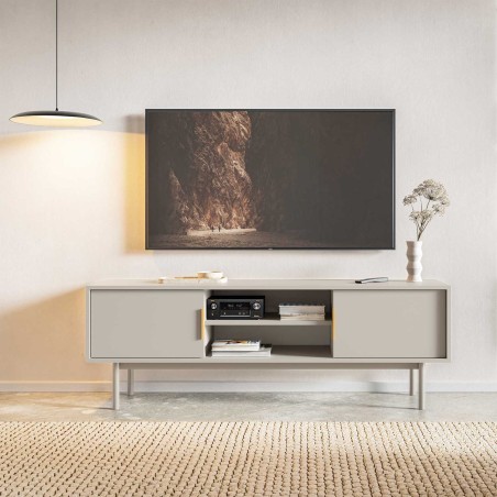 Meuble TV JONA  coloris cachemire 154cm