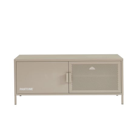 Meuble TV PANTONE métal taupe 120cm