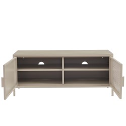 Meuble TV PANTONE métal taupe 120cm