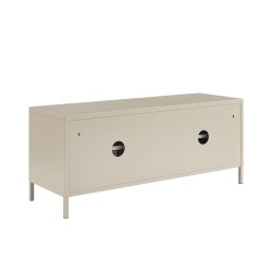 Meuble TV PANTONE métal taupe 120cm
