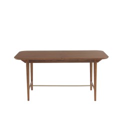 Table à manger extensible JILL rectangulaire placage frêne 160 à 200cm
