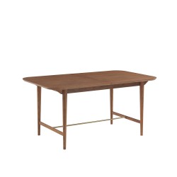 Table à manger extensible JILL rectangulaire placage frêne 160 à 200cm