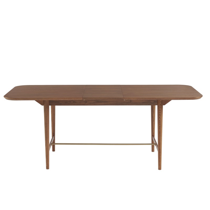 Table à manger extensible JILL rectangulaire placage frêne 160 à 200cm