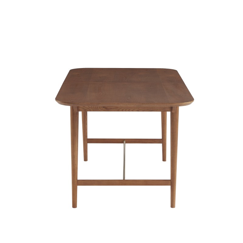 Table à manger extensible JILL rectangulaire placage frêne 160 à 200cm