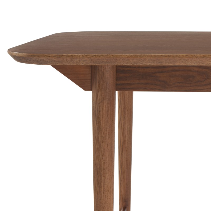 Table à manger extensible JILL rectangulaire placage frêne 160 à 200cm